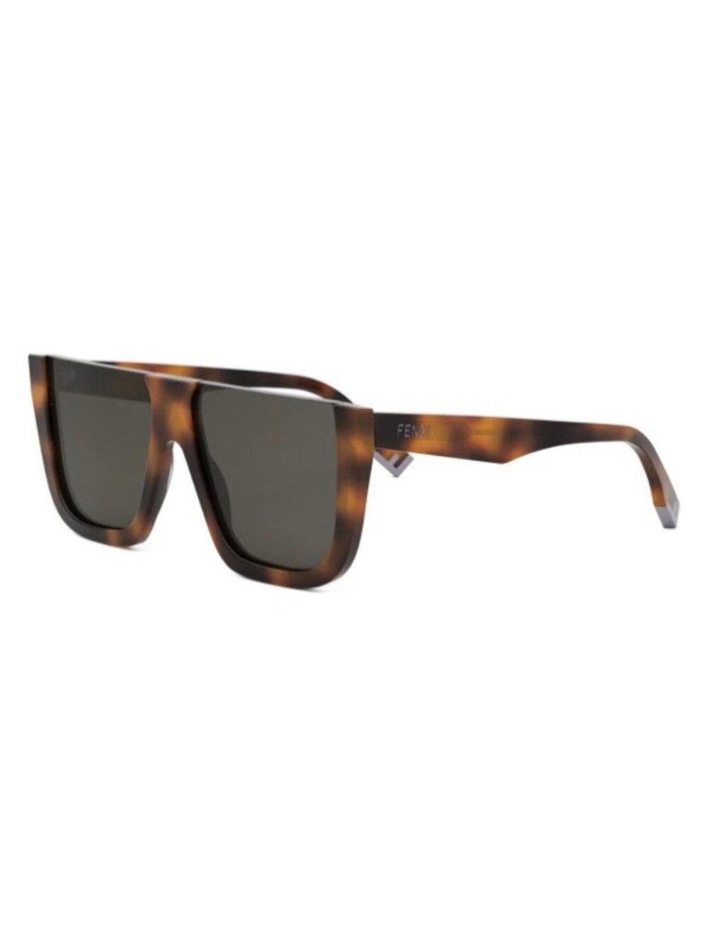 Fendi Fe40136i Shiny Havana square sunglasses